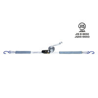 パーマンコーポレーション ベルト荷締機ラッシングベルトJIS簡易型巾25固定0.45m巻取4.5mSフック 6479120000 1個（直送品）