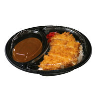 デンカポリマー カレー容器 Dジャーニー 24-20浅P本体黒 00764229 1セット(1袋(50個)×8)