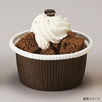 天満紙器 ケーキトレー CR-32 カールカップ(茶) 2690051 1ケース(2000個(100個×20)（直送品）