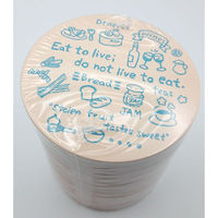 九州紙工 カフェコースターブルー未晒クッション紙丸型(90×90mm 厚み1mm) CO-7 1ケース(5000個(100個×50)（直送品）