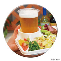 アートナップ パルプモールド 環境良品カップホルダープレート 4枚入 EF-118 1ケース(48個(1個×48)（直送品）