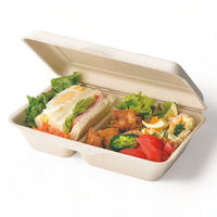 アートナップ 弁当容器 モールドフードパック仕切り付 M 25枚入 EF-9325 1ケース(20個(1個×20)（直送品）