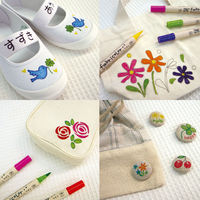 呉竹 ZIG fabricolorツイン 12色セット TC-4000A/12V 1セット(1セット(12本: