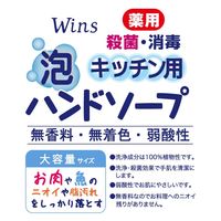 ウインズ 薬用 キッチン泡ハンドソープ 詰め替え 540mL 1個 日本合成洗剤 【泡タイプ】