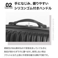 TABI LIGHT WEIGHT CONVEX CONCAVE スーツケース SMLスリーサイズセット NAVY BB015-2 1式（直送品）