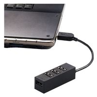 エレコム USBハブ ブラック U2H-TZ426BXBK 1セット(2個)（直送品）