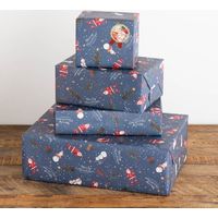 ヘッズ 愉快なクリスマス包装紙-1(50枚) XPL-1W 1セット(10パック×50枚)（直送品）