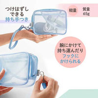 プラス Pasty ガジェットポーチ BL FL-220CA 1個（直送品）