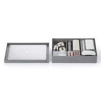 吉川国工業所 タイディアップボックス S3725（ボックス浅型） グレー TD-04_Gy 1個