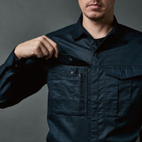 TS DESIGN ハイブリッドコットンライトシャツ キャメル L 3605-65-L 1着（直送品）