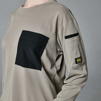 TS DESIGN ニッカーズドライロングスリーブTシャツチャコールグレー 5L 55351-25-5L 1着（直送品）