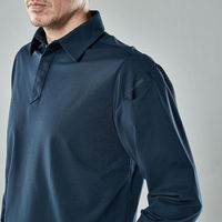 TS DESIGN TSDEOドライロングスリーブポロシャツ ネイビー M 9075-45-M 1着（直送品）