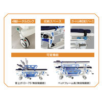 松吉医科器械 マツヨシメディストレッチャー2 25326400 MY-MDST02 1台（直送品）