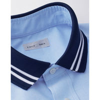 ボンマックス ユニセックスリブシャツ ブルー(ネイビーリブ) 3L FB4565U 1枚（直送品）