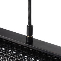 メルクロス RATTAN PENGANT LAMP 2BULB BK 003397 1個（直送品）