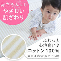 【kerata/ケラッタ】 防水ベビーシーツ 70×120cm 1枚 ストライプ（ベージュ）