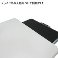 【軒先渡し】ストア・エキスプレス スチール製作業台 スライド棚付き 黒 扉無し【完成品でお届け】 6948-260 1台 61-146-12-1（直送品）