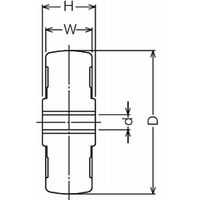 ハンマーキャスター ハンマーキャスター(ゴム車) 425EーR 425EーR65 1セット(9個)（直送品）