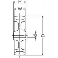 ハンマーキャスター ハンマーキャスター(ウレタン車) 439EーUR 439EーUR100 1セット(3個)（直送品）