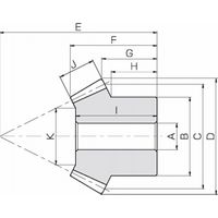 小原歯車工業 かさ歯車|かさ歯車 SB・SBY SB2.5ー1836 1セット(2個)（直送品）