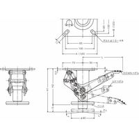 ハンマーキャスター ハンマーロック 900 (フロアロック) 900ー2ーSUS 1個（直送品）