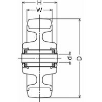 ハンマーキャスター ハンマーキャスター(ステンレス専用車輪) 439S0SーUB 439S0SーUB150 1個（直送品）