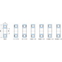 不二越 単列深溝玉軸受 6012ー2NSE 1セット(2個)（直送品）