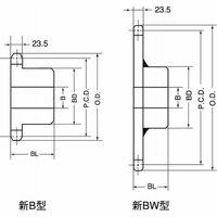 三興製作所 M120 スプロケット 1列新B型 M120B21 1個（直送品）