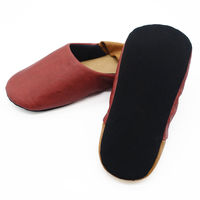 ラッキー産業 抗菌合皮レザーバブーシュM レッド BACO23900RE 1足