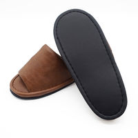 ラッキー産業 抗菌合皮レザー外縫いM ブラウン BACO23902BR 1足