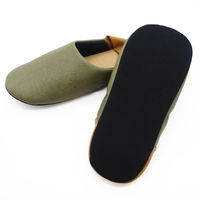 ラッキー産業 抗菌合皮レザーバブーシュL グリーン BACO23901GN 1足