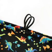 コッカ 巾着 大 恐竜（黒） CS-1278 1A 1個