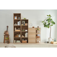 アイリスオーヤマ 棚 本棚 カラーボックス 5段 A4ファイル対応 幅415×奥行290×高さ1680mm ナチュラル CX-5F 1台
