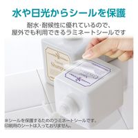 ラミネートシール 防水・UVカット A4 20枚入 EDT-STUVF20 エレコム 1個
