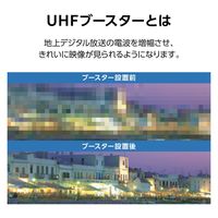 ブースター 増幅器 CS/BS-IF・UHF 家庭用 ケーブルの加工・接続状態の確認機能付 EC-38S DXアンテナ 1個