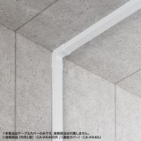 サンワサプライ 配線ダクト(40×30×1000mm・ホワイト) CA-KK40W 1個