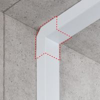 サンワサプライ 配線ダクト(内外L型・ホワイト) CA-KK80DR 1個（直送品）