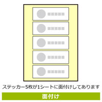 KALBAS 標識 安全第一(ヘルメット用) ステッカー強粘 140×50mm 1袋(5ラベル入)　KFK8117（直送品）