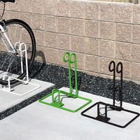 法山本店 自立台付 サイクルスタンド ホワイト HCS-1 1セット(5台入)（直送品）