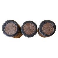 サンポリ 擬木 花壇縁石はなえ80R 300 4996645103700 1セット(6個入)（直送品）