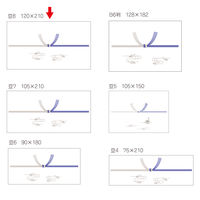 ササガワ OA対応のし紙(熨斗紙) 豆判8号 蓮 京 2-38 1パック(100枚入)