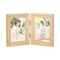 ハクバ写真産業 フォトフレーム テリア3 2Lサイズ 2面(タテ・タテ) ナチュラル FWTR3-NT2L2T 1個 62-9752-53（直送品）