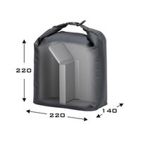 ハクバ写真産業 ドライクッションポーチ W ブラック SDCP-W 1個 62-9753-35（直送品）