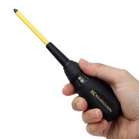 フジ矢 電工ドライバー(黒金) 524D-BG 1セット(3PC)（直送品）