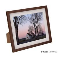 ハクバ写真産業 木製額縁 MMー01 6切サイズ スタンド付 ブラウン FWMM01-BR6 1個 62-9755-11（直送品）