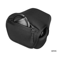 ハクバ写真産業 ルフトデザイン スリムフィット カメラジャケット Mー80 ブラック DCS-03M80BK 1個 62-9753-84（直送品）