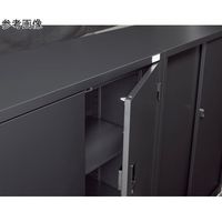 生興 A4判対応書庫ASK ブラック H1110mm 下置用 両開き W880 ASK-34H 1台 65-3698-08（直送品）
