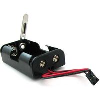 共立電子産業 単3×2本用スイッチ付電池ケース QIコネクタ・リード線付 311-530-SW 1個 65-3734-27（直送品）