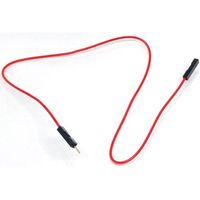 共立電子産業 QIケーブル1Sー1P 赤 5本入 311-216-3 1袋(5本) 65-3734-60（直送品）