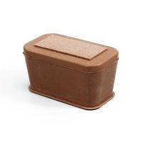 光 フェルト付脚キャップバラ 茶 28×56~35×63×H35 9-FF-3563C 1個 61-7434-14（直送品）